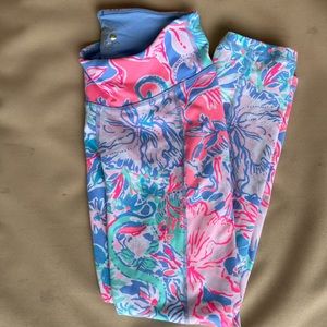 Lilly Pulitzer XS Leggings in Blue Peri Viva La Lilly
